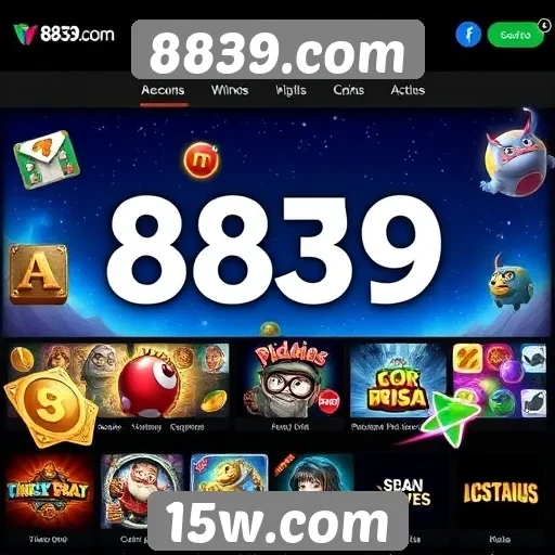 A diversidade de jogos disponíveis no 8839.com