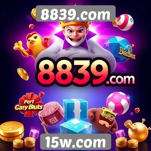 Variedade de jogos disponíveis no 8839.com